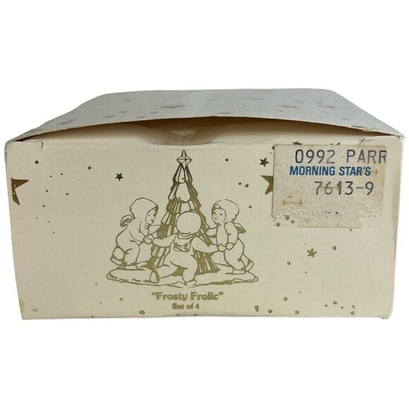 Dept 56 Snowbabies Miniatures Pewter Frosty Frolic Handpainted 4 Piece 7613-9 - Picture 12 of 13